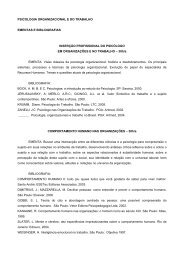 PSICOLOGIA ORGANIZACIONAL E DO TRABALHO ... - UnC