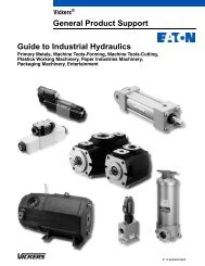General Product Support Guide to Industrial ... - Vickers | Eaton