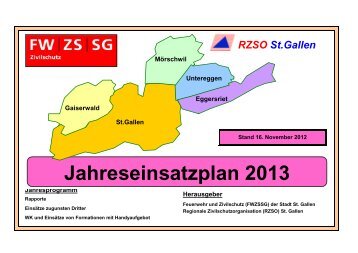 Jahresprogramm - Feuerwehr Zivilschutz St. Gallen