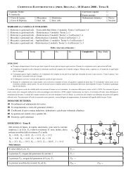 COMPITO DI ELETTROTECNICA (PROF. BELLINA ... - diegm