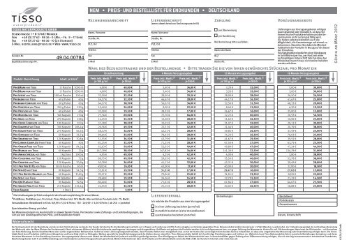 uNd BEstElllistE für ENdkuNdEN • DEutSchlanD 49.04.00784