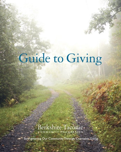 Guide to Giving - Berkshire Taconic Community Foundation