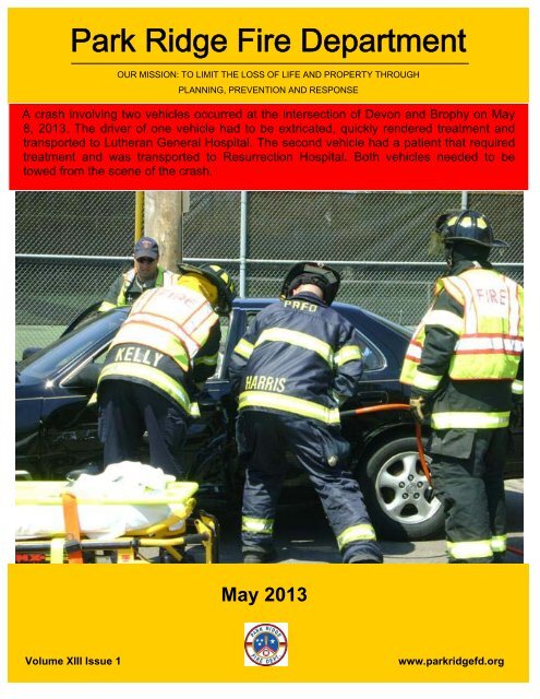 2013.5 Fire Report-May 2013 - City of Park Ridge