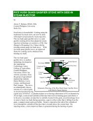 rice husk quasi gasifier stove with side-in steam injector