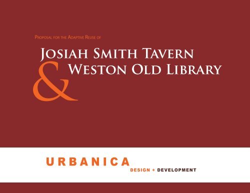 Urbanica Project Proposal to the Community ... - Town of Weston