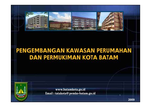 pengembangan kawasan perumahan dan permukiman kota batam