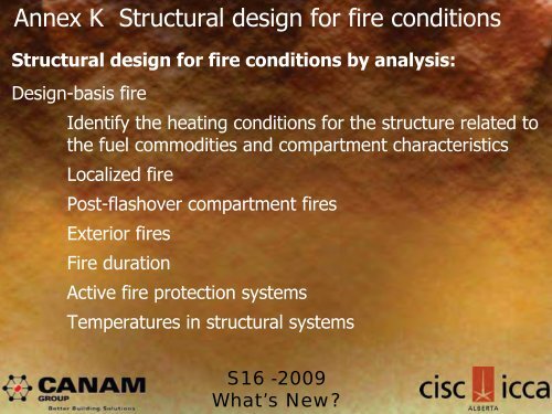 The Steel Workshop S16-2009: What's New? - CISC-ICCA