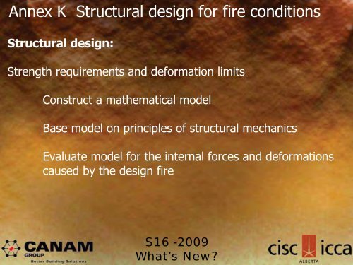 The Steel Workshop S16-2009: What's New? - CISC-ICCA