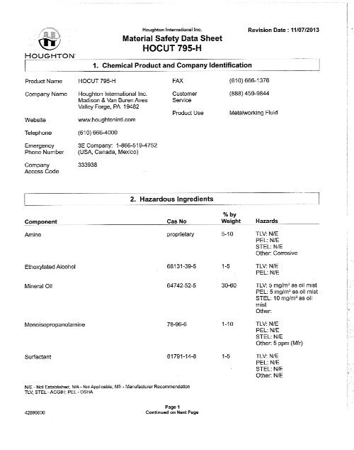 HOCUT 795H Quality Tools & Services, Inc.
