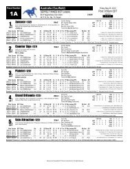 Zamorar (132) Counter Sign (127) Platelet (126 ... - Australian Racing