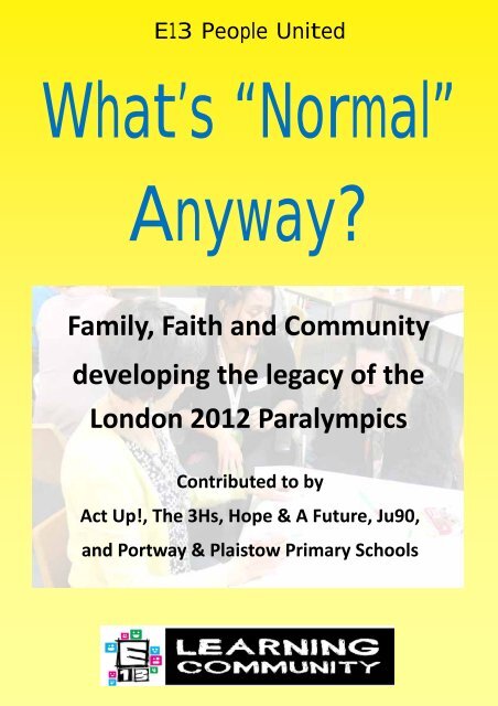 to download our booklet about the 'What's Normal Anyway'