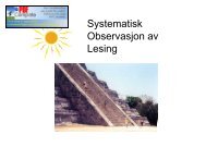 Systematisk Observasjon av Lesing