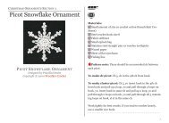 Picot Snowflake Ornament - Priscilla's Crochet