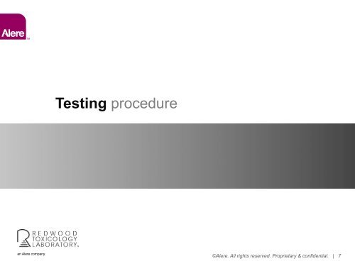 Reditest ® Alcohol-Breath Test - Redwood Toxicology Laboratory