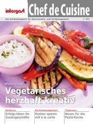 Vegetarisches herzhaft kreativ - Intergast