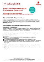 InfoDok 101: Vodafone-Rufnummernmitnahme - MediaVersand.de