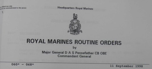 RMRO 66 Royal Marines Aircrewman Branch (RMAC) - RM badges