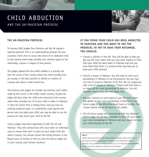 Child Abduction and the UK-Pakistan Protocol FCO[1].pdf - Reunite