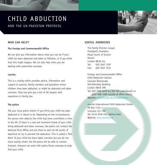 Child Abduction and the UK-Pakistan Protocol FCO[1].pdf - Reunite