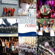 Download a PDF file of Rough Notes HERE - The Woodroffe School