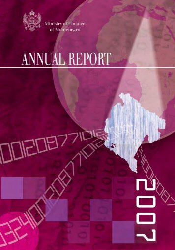 Annual Report of the Ministry of Finance for 2007... - Ministarstvo ...