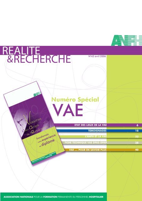 la VAE - ANFH