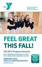 FEEL GREAT THIS FALL! - YMCA of Greater Boston