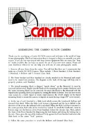 ASSEMBLING THE CAMBO SC/SCN CAMERA