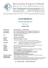 Bayerischer Eissport-Verband Bezirk III Oberbayern der Fachsparte ...