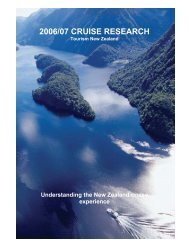 2006/07 CRUISE RESEARCH - Tourism New Zealand