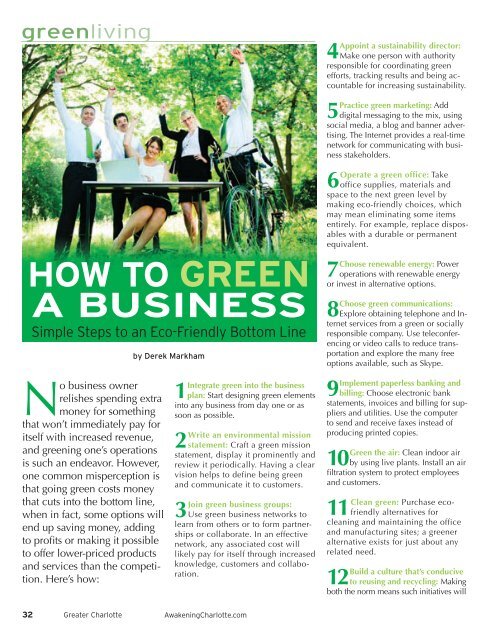 green living blue planet - Natural Awakenings Magazine Charlotte