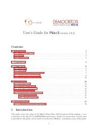 User's Guide for PWscf - Quantum Espresso