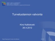 Kirsi Kalliokoski: Turvetuotannon valvonta (pdf) - ProAgria Oulu