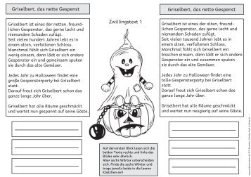 3 Zwillingstexte mit Griselbert - Zaubereinmaleins