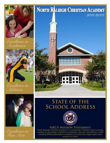 State of the School Address - North Raleigh Christian Academy