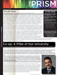Co-op: A Pillar of Our University THE - University of Waterloo