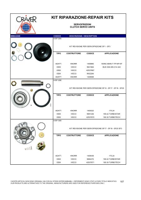 kit riparazione-repair kits - Craver