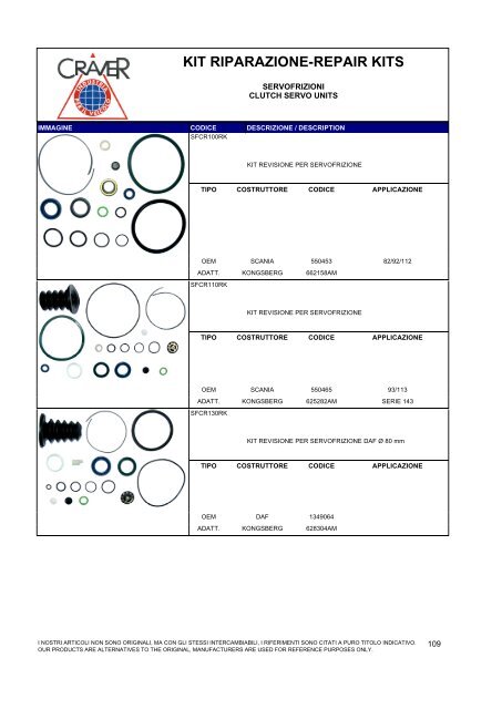 kit riparazione-repair kits - Craver