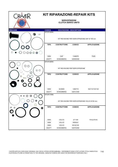 kit riparazione-repair kits - Craver