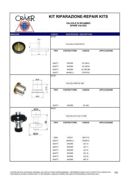 kit riparazione-repair kits - Craver