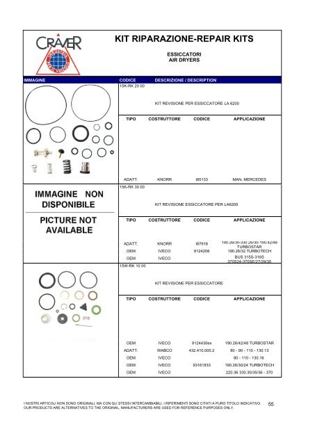 kit riparazione-repair kits - Craver