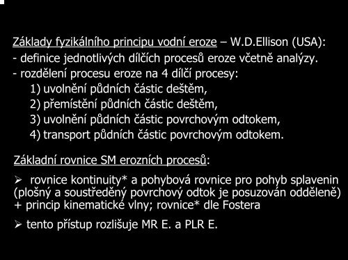 Prezentace k SOOP_uvod - Katedra hydromelioracÃ­ a krajinnÃ©ho ...