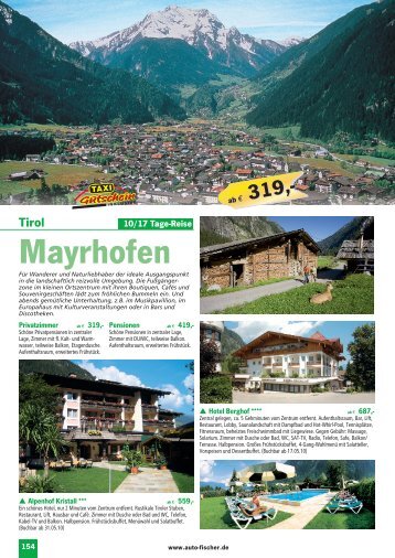 Mayrhofen - Auto Fischer Reisen