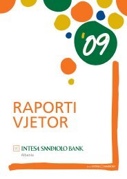 Raporti Vjetor 2009 (pdf) - Intesa Sanpaolo Bank Albania
