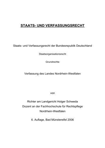 Staats- und Verfassungsrecht - Fachhochschule für Rechtspflege ...