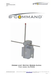 Cross Limit Switch Series Alpha Item code ALP006 - B-COMMAND