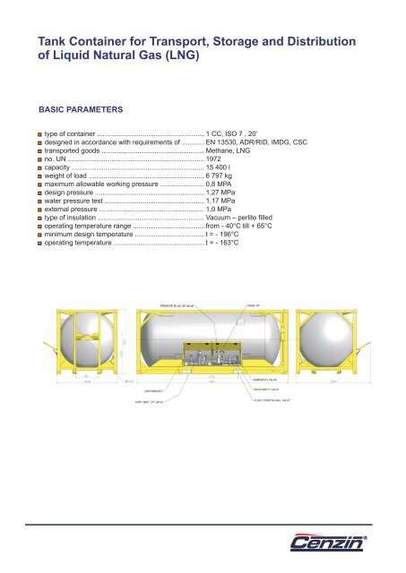 Tank Container for Transport, Storage and Distribution of ... - Cenzin