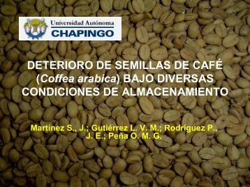 DETERIORO DE SEMILLAS DE CAFÉ (Coffea arabica ... - CEDAF