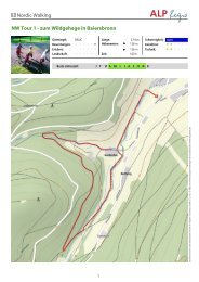 Nordic Walking NW Tour 1 - zum Wildgehege in Baiersbronn