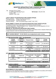 ADOPTED INFRASTRUCTURE CHARGES NOTICE - Applications